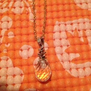 Hawaiian crystal pineapple necklace