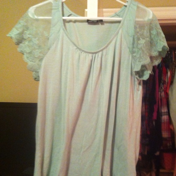 Teal lace top from apt 9 size medium great cond