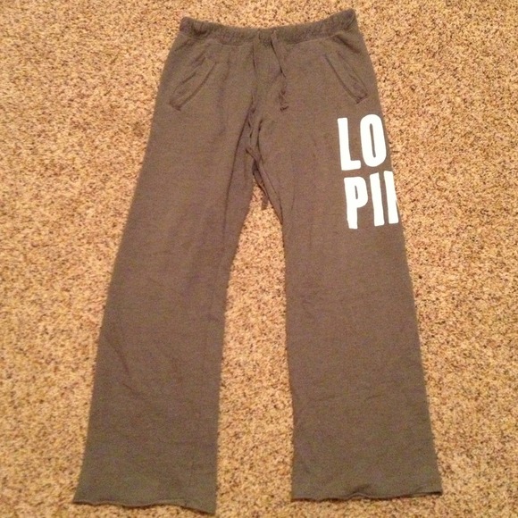 Victoria's Secret PINK Boyfriend Sweats in Grey