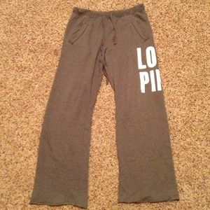 Victoria's Secret PINK Boyfriend Sweats in Grey