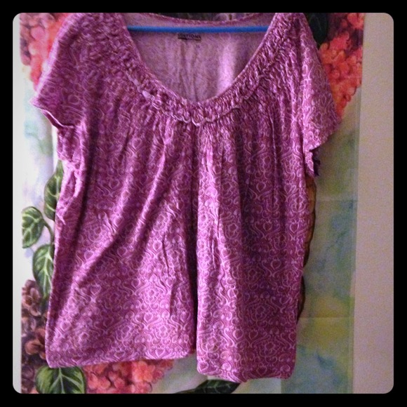 Two tone Purple top