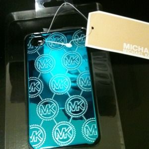 NIB Metallic Teal Blue MK iPhone 4 Case