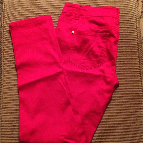 SOLD IN BUNDLE Fire engine red skinnies