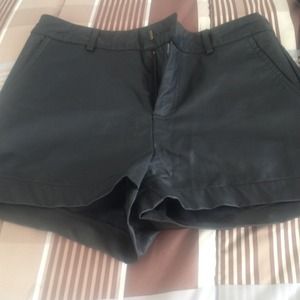 Leather shorts