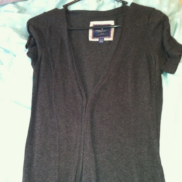 Dark Grey american eagle sweater short sleeve