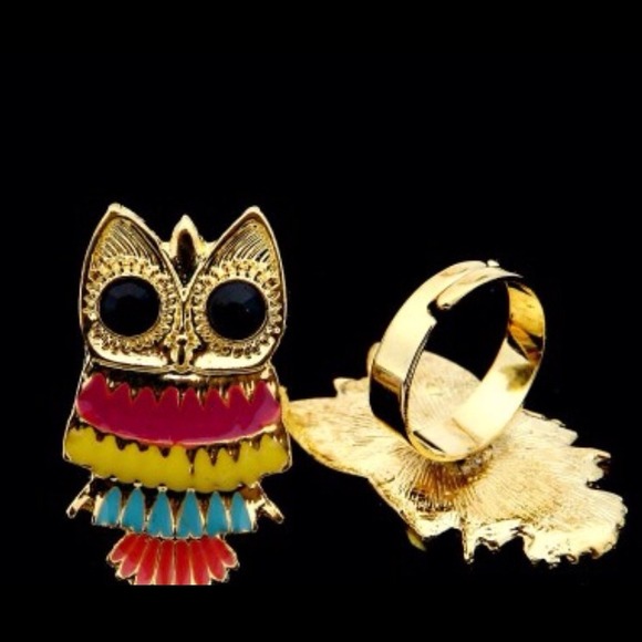 Adjustable Owl ring. SOLD