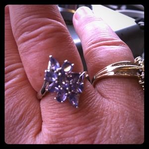 Tanzanite ring platinum size 7