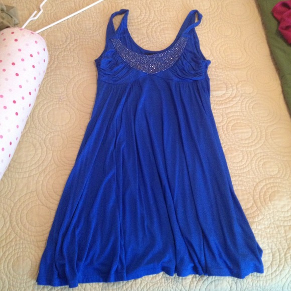 Small Blue Knit Dress - Picture 1 of 3