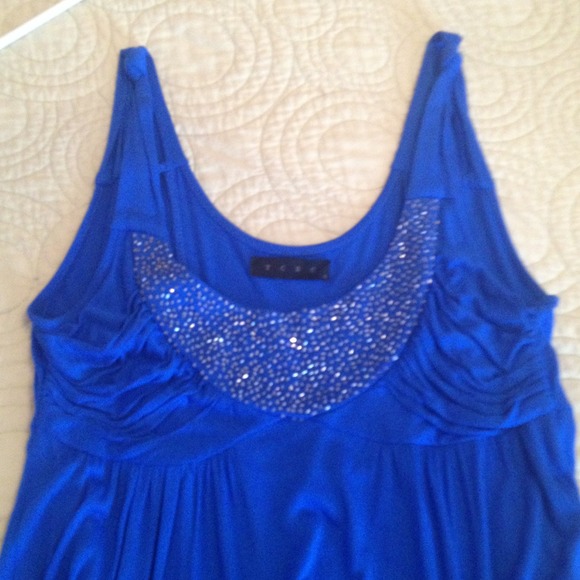 Small Blue Knit Dress - Picture 2 of 3