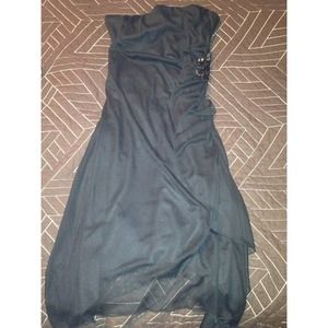 Strapless mini dress