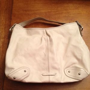 Nine West White leather hobo bag