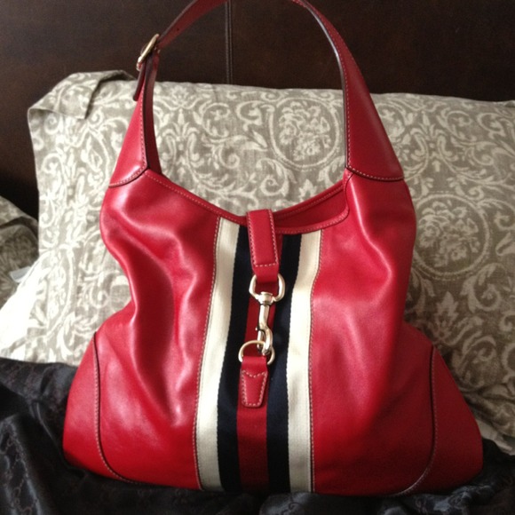 Gucci special edition red leather bag .reduced !