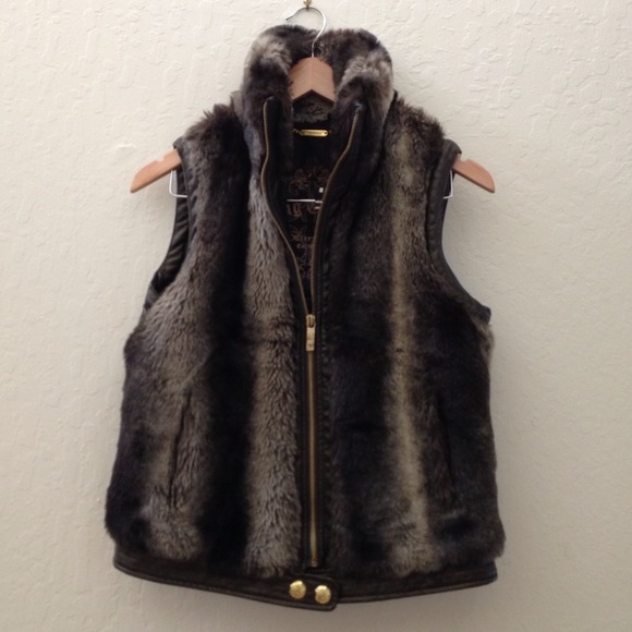 Faux fur vest