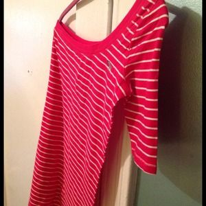 Pink fushia Abercrombie one shoulder dress size M