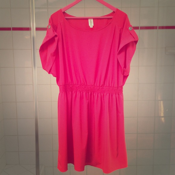 Coral Elastic Waist Dress!!!