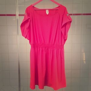 Coral Elastic Waist Dress!!!