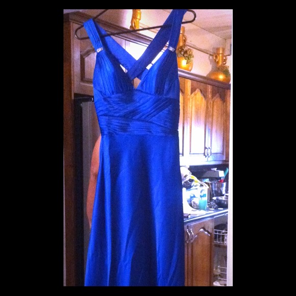 Royal blue evening/ prom dress