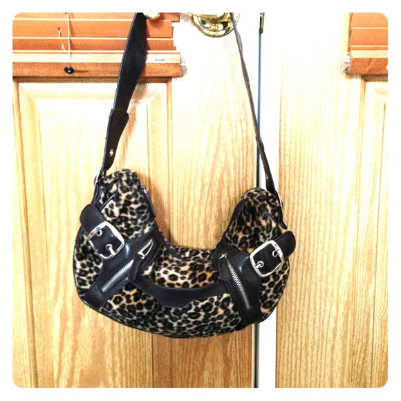 Cheetah print brown hand bag - Picture 1 of 1