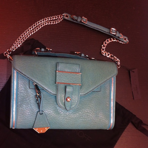 Rebecca Minkoff Rivington Clutch in Teal - REDUCED - Picture 2 of 4