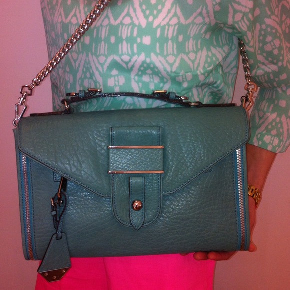 Rebecca Minkoff Rivington Clutch in Teal - REDUCED - Picture 3 of 4