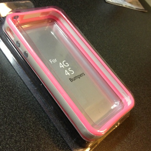 Brand new pink and white iPhone bumper