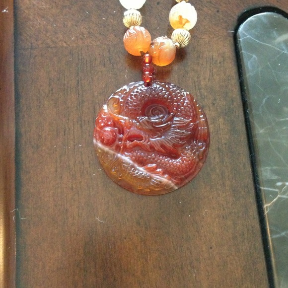 Jewelry - Carnelian necklace n Gold!