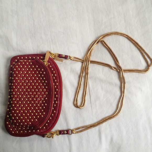 SOLD Rebecca Minkoff red stud clutch - Picture 2 of 2