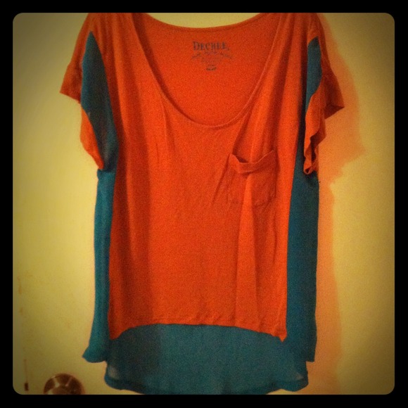 Decree chiffon & cotton top-SOLD