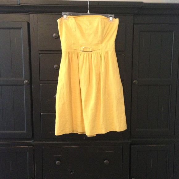 BUNDLE! BR strapless dress/blue sparkle shirt
