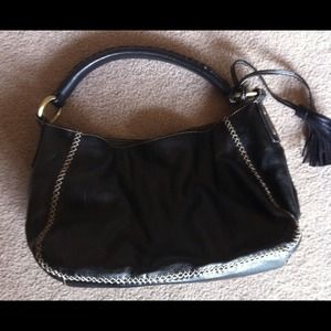 Small Tommy H leather bag in great shape--clean!
