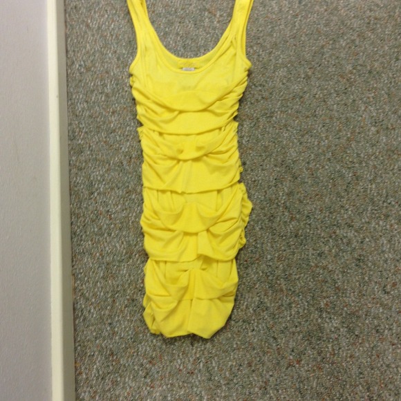Baby phat Fitted yellow dress