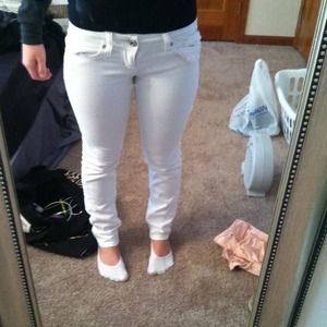 White skinny jeans!