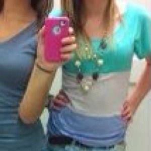 Shirt (purple & teal)