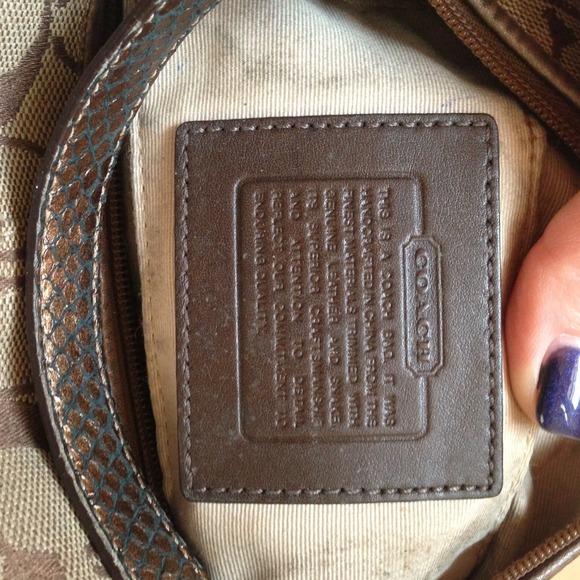 Authentic Coach Bag - tan - Picture 3 of 4