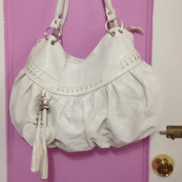 Handy everyday handbag... Checkered Ivory (NWOT)