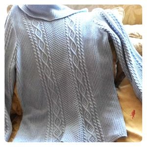 Beautiful 100% cotton sweater. Light blue. Size XL