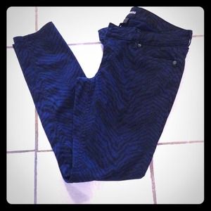 Zebra pattern Express jeggings