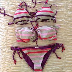 BNWT Splendid Striped Bikini Set