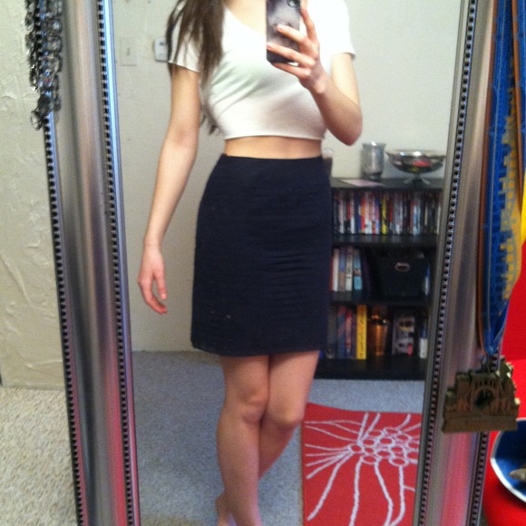 H&M Blue Tier Skirt