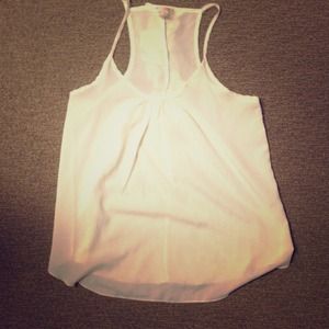Cream blouse-tank top.