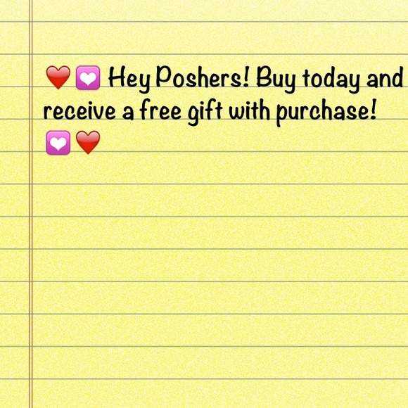 Free gift with purchase! Today 3/20 only!!