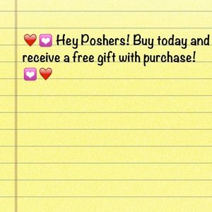 Free gift with purchase! Today 3/20 only!!