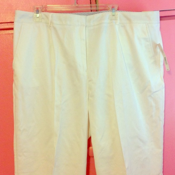 White Cotton Slacks