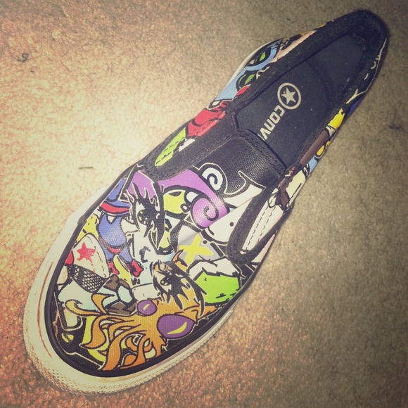 Graffiti Converse Slip-on Canvas Shoes