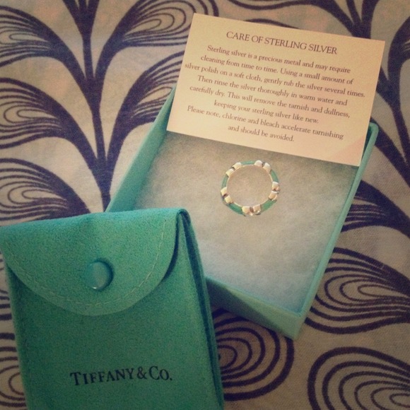 On temporary hold. Tiffany turquoise ring.