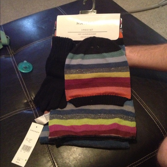 A scarf, hat, and scarf! Never worn with tags!