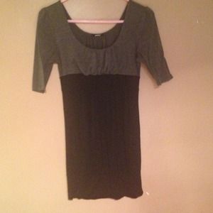Black and grey shirt/dress.