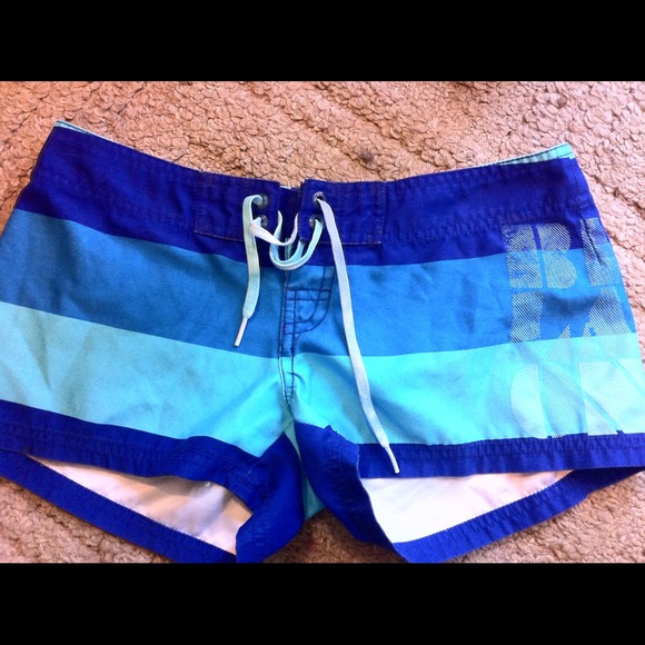 SOLD Blue striped billabong board shorts
