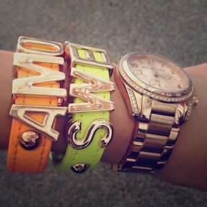 Authentic BCBG Word Bracelets (Snap)