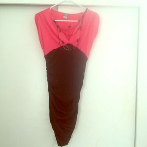Black pink dress with neckless